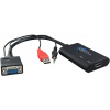 Elektronický prevodník HDMI na VGA + audio PremiumCord khcon-07