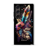 Odolný obal Mobiwear Elite Pro - Samsung Galaxy S23 Ultra - E011E Kytice s pírkem (Odolné pouzdro, obal kryt Mobiwear Elite Pro - maximální ochrana mobilu, zesílené hrany, přesné výřezy, pohodlné drže