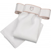 Plastron drezurní Logo Equestro, white/cameo rose