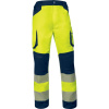Delta Plus M2PA3STRHV Reflexné strečové nohavice fluo žltá/námornícka modrá XL