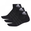 adidas Cushioned Sportswear Ankle Socks 3 Pairs Black 6.5-8