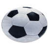 Eoshop BAMBINO 2139 mycí kobereček kulatý - Fotbal pro děti protiskluz - černý / bílá - DRUHÝ VÝROBEK (Velikost: kruh 120 cm)