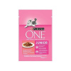 Nestle Nestlé PURINA ONE cat Junior mini filetky s lososom a mrkvou v šťave 26x85g