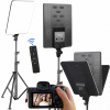 Fotografická štúdiová lampa na fotografovanie filmu 100 W so STATÍVOM 200 cm + diaľkové ovládanie