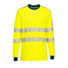 Portwest FR701 WX3 Hi-Vis Ohňuvzdorné reflexné tričko žltá/modrá L