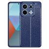 Gumený kryt Litchi Texture na Xiaomi Redmi Note 13 Pro - Modrá