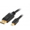 AKASA kabel Mini DisplayPort 1.4 (M) na DisplayPort 1.4 (M) / černý / 2m AK-CBDP22-20BK