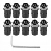10X MOTOCYKEL SADA SKRUTIEK PREDNÉHO SKLA M5X16MM