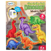CreativeToys Sádrové odliatky s magnetom dinosaury
