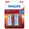 PHILIPS Alkaline AA 6ks LR6P6BP/10