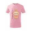 Detské tričko Labubu - brown - Veľkosť: 158 cm/12 rokov - Farba: Ružová