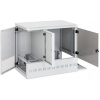Triton 19' rozvádzač nástenný 12U/900x540mm + 3U,server vpravo RAL7035 sivá