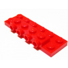 87609 Red Plate, Modified 2 x 6 x 2/3 with 4 Studs on Side (Červená deska, modifikovaná 2 x 6 x 2/3 se 4 čepy na straně)