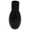 Váza keramická - zúžené hrdlo, čierna