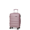 Malý kabínový kufor s expandérom ABS, TSA 40l Worldline 628 růžová světle