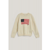 SVETER GANT FLAG KNIT C-NECK CREAM