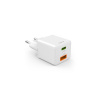 Hama NABÍJAČKA sieťová MINI 20W rýchle nabíjanie port USB-A USB-C biela (201991)