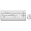 LOGITECH MK650 Signature bezdrôtová klávesnica a myš CZ/SK biela (920-011034) WiFi (USB prijímač) / Bluetooth / Lokalizácia SK / CZ / Numerická časť / Optická (4000 dpi) / Skrolovacie koliesko / Biela
