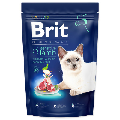 Brit Premium by Nature granuly Cat Sensitive jahňa 1,5 kg