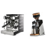 Rocket Espresso Appartamento TCA, white + Eureka Mignon Single Dose PRO, Chrome & Oak