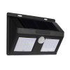LED solárne svietidlo na stenu v čiernej farbe, 4W, IP65, 500lm