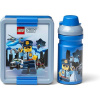 LEGO® City desiatový set (flaša a box) - modrá