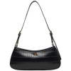 Calvin Klein Jeans Tašky CK CROC SMALL SHOULDER BAG LV04F3283G Čierna