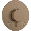 HANSGROHE Ecostat Comfort S termostat pod omietku pre 2 spotrebiče, kartáčovaný bronz, 33715140