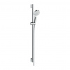 Hansgrohe Crometta, sprchová sada 1 jet EcoSmart 9 l/min so sprchovou tyčou 90 cm, biela/chrómová, HAN-26539400