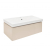Swiss aqua technologies Koupelnová skříňka s umyvadlem SAT Feel 100x30x46 cm pískově béžová mat SATFEEL100BEU1
