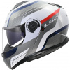Výklopná helma LS2 FF908 Strobe II Monza bílá/červená/modrá 06 2XL