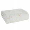 Eurofirany Deka z mikrovlákna s potlačou Glamo biela/zlatá 150x200cm