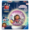 Ravensburger 3D Puzzle Nachtlicht Gabby's Dollhouse - Puzzle-Ball mit LED Nachtlicht als Nachttischlampe für Kinder ab 6 Jahren
