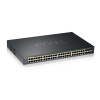 ZyXEL Zyxel GS2220-50HP-EU0101F sieťový prepínač Riadený L2 Gigabit Ethernet (10/100/1000) Podpora napájania cez Ethernet (PoE) Čierna (GS2220-50HP-EU0101F)