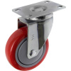 TOOLCRAFT TO-5137953 Otočné koliesko 100 mm s montážnou doskou Nosnosť (max.): 125 kg; TO-5137953