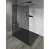 Gelco VARIO BLACK Walk-in sprchová zástena do priestoru, dymove sklo, 1300 mm+2x vzpera SPH GX1313GX2214
