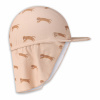 Swim Essentials Plavkový klobúk s ochranou krku UPF 50+ Brown Leopard