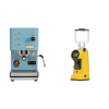 Profitec GO, blue + Eureka Helios 75, yellow