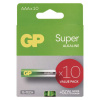 GP Alkalická baterie SUPER AAA (LR03)- 10ks (1013121001) GP Alkalická baterie SUPER AAA (LR03)- 10ks (1013121001)
