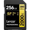 Lexar SDXC 256GB 2000x Professional Class 10 UHS-II U3 (V90) LSD2000256G-BNNNG