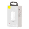Baseus Baseus Travel Charger GaN2 Lite Quick Charger C+U QC 3.0 PD 3.0 65W EU White (CCGAN2L-B02)
