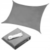 ModernHome Square Shade Sail Waterproof Canopy 3 x 3 m šedá