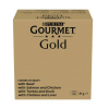 Jumbo balenie: Gourmet Gold 96 x 85 g - kúsky v omáčke: hovädzie,kuracie & pečeň,losos & kuracie, moriak & kačica