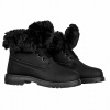 DETSKÉ ČIŽMY S KOŽÚŠKOM Čierne Šnurovacie Zateplené Zimné Topánky r 33