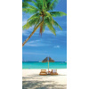 Fotoapeta na stenu Tropical Beach S-149 (Vliesová fototapeta 110x220 cm)