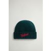 ČAPICA WOOLRICH MERINO WOOL LOGO BEANIE PONDEROSA PINE