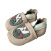 Hopi Hop Kožené capáčky Barefoot Veľ. M (6-12 mes.) Mama a sloník