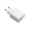 Sieťová nabíječka FIXED s USB-C a USB port, podpora PD a QC 3.0, 20W, biela (FIXC20N-CU-WH)