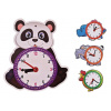 Wiky Náučné hodiny so zvieratkami pre deti 30cm - panda