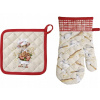 Vianočná sada chňapky a podložky ANNA BAKED, béžový, IHR
